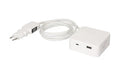 maxTEX Steckdosenleiste Cube 3x Typ 13 weiss / weiss USB
