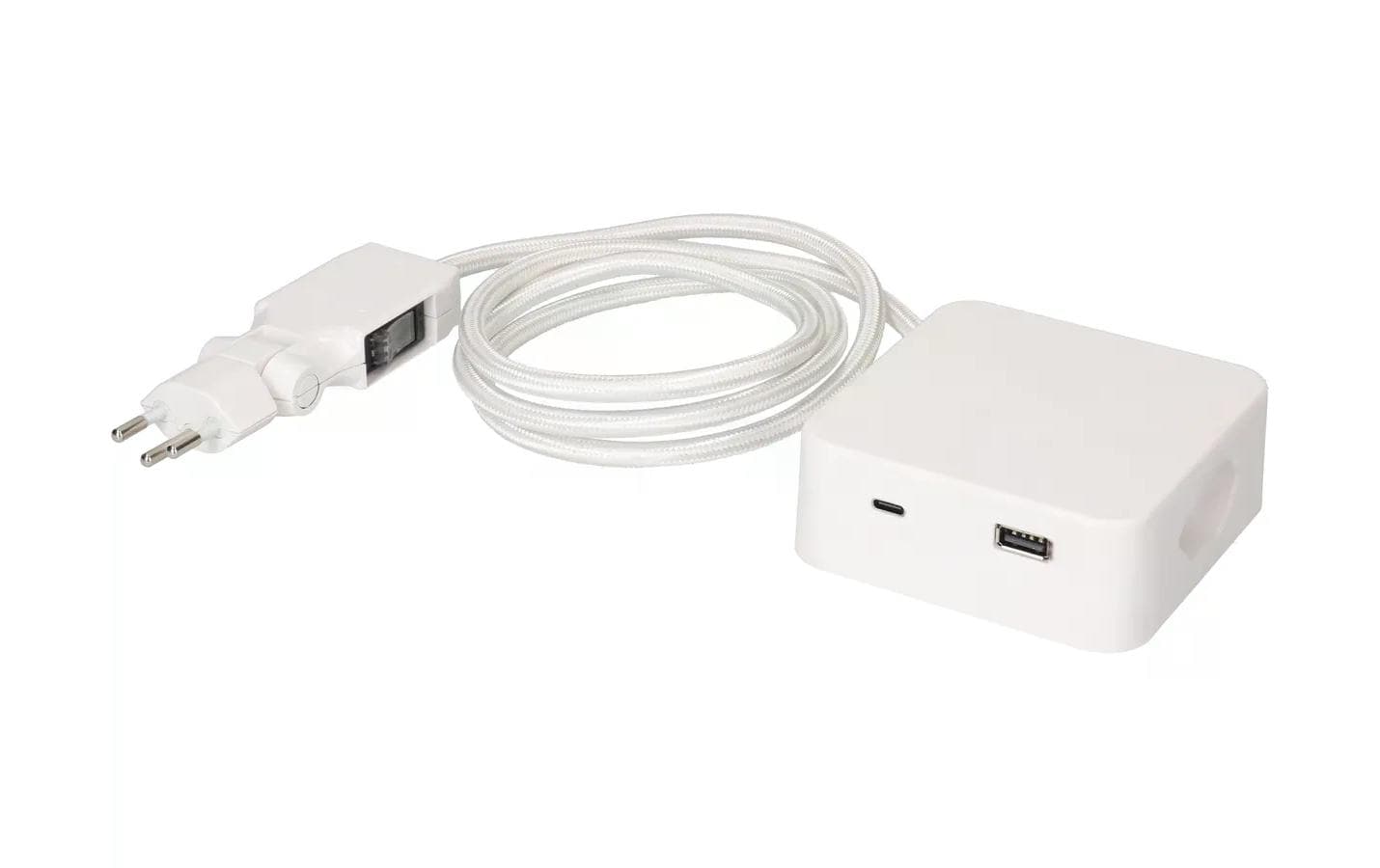 maxTEX Steckdosenleiste Cube 3x Typ 13 weiss / weiss USB