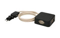 maxTEX Steckdosenleiste Cube 4x Typ 13 schwarz / gold "sand"