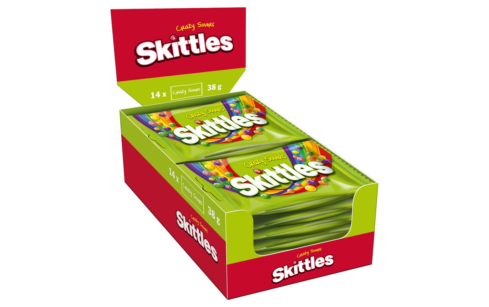 Skittles Crazy Sours 14 x 38 g