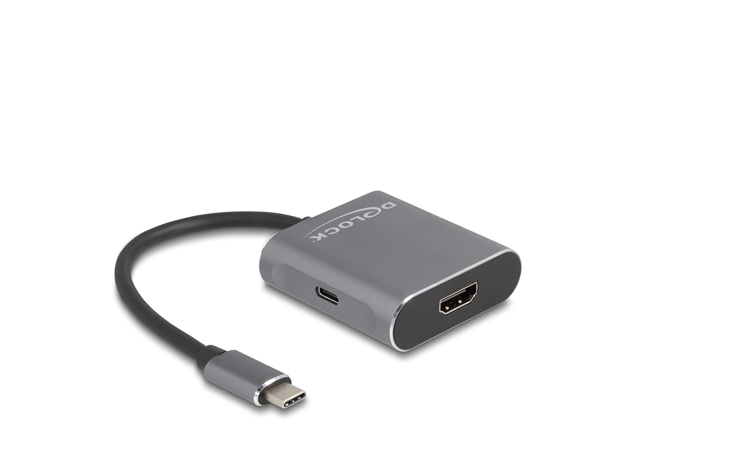 Delock USB Typ-C Splitter zu 1x HDMI + 1x DisplayPort MST mit USB Type-C, PD