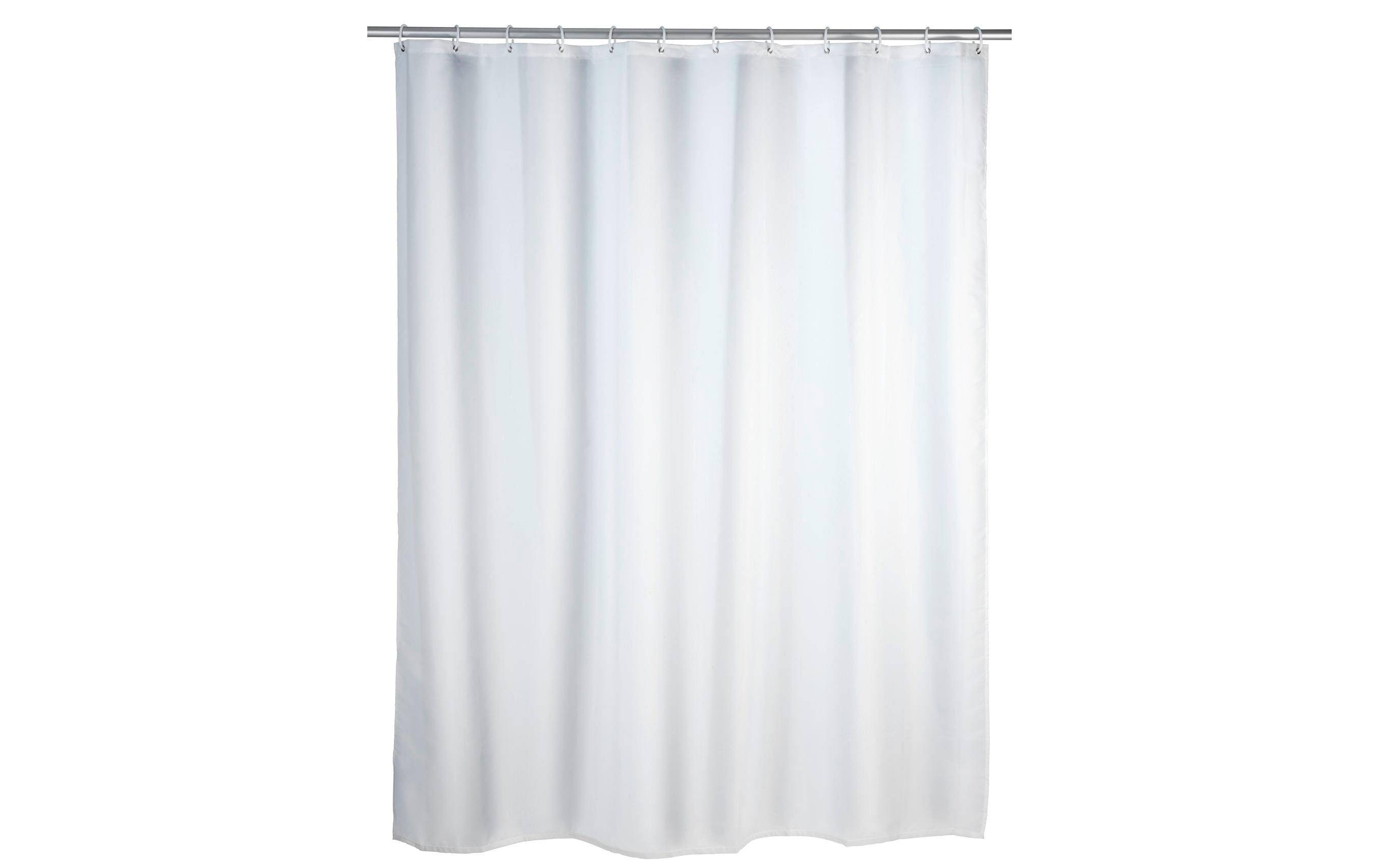 Wenko Duschvorhang Uni Grösse: 120x200, Polyester, Weiss
