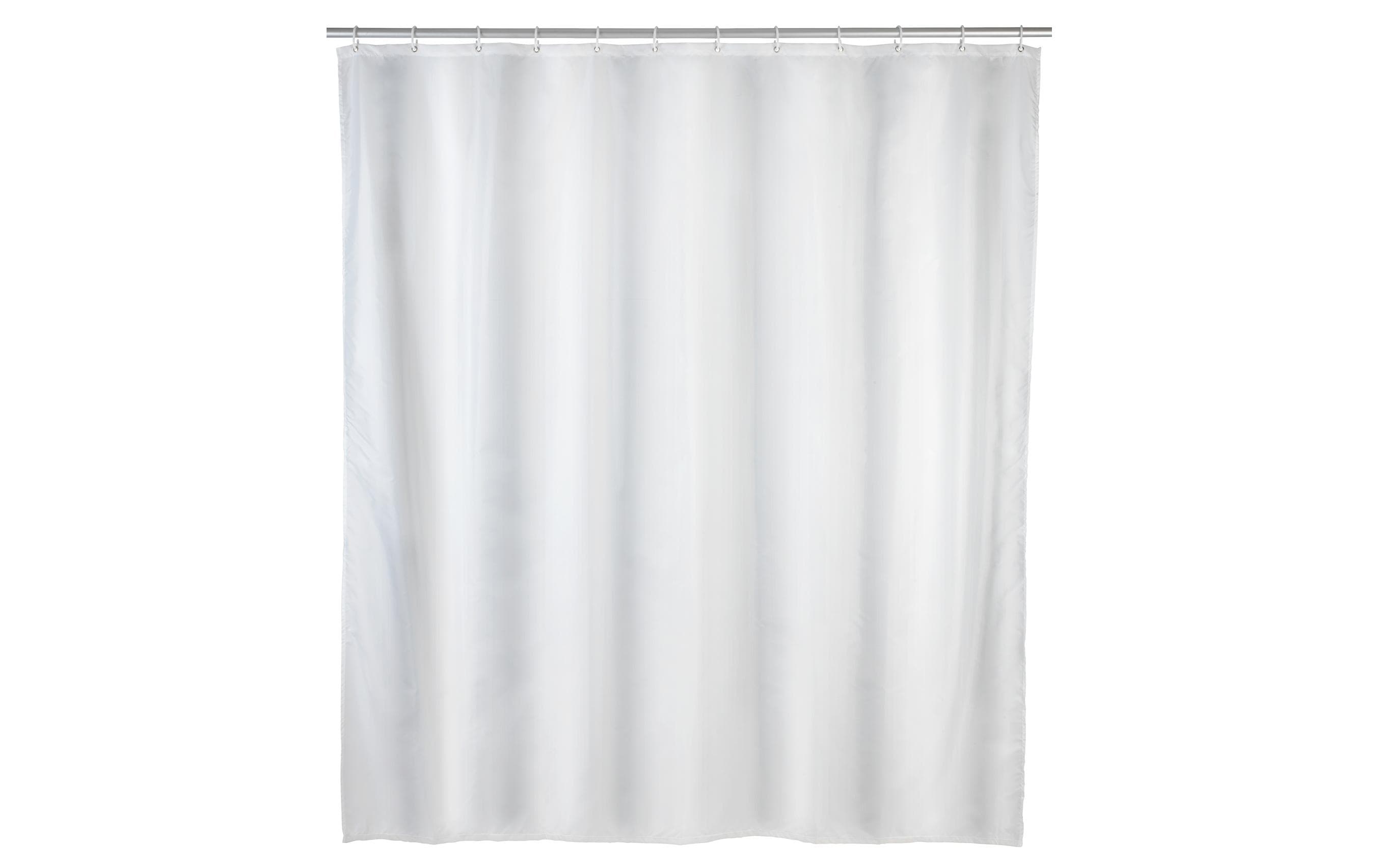 Wenko Duschvorhang Uni Grösse: 240x180, Polyester, Weiss