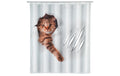 Wenko Duschvorhang Cute Cat Grösse: 180x200, Polyester