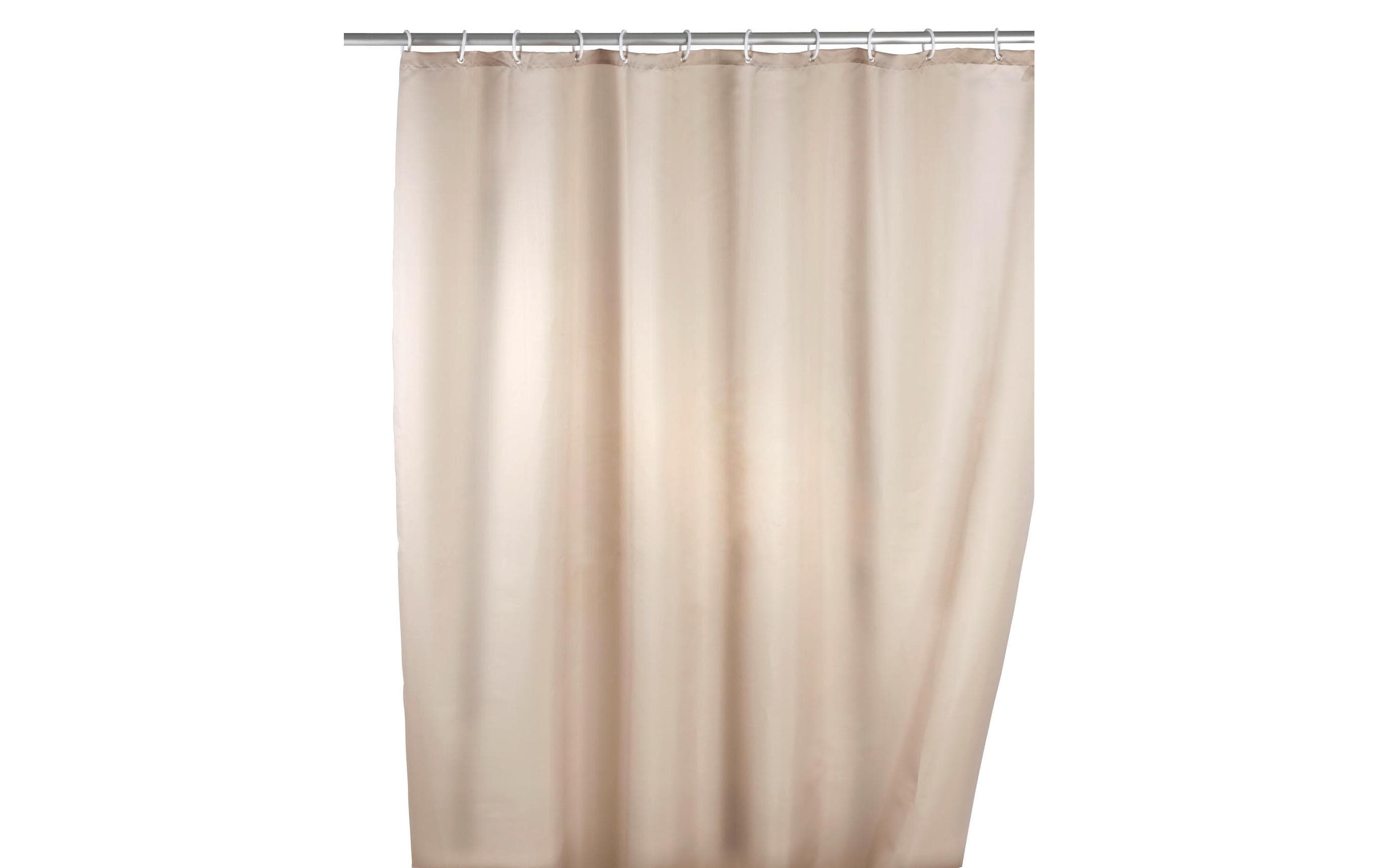 Wenko Duschvorhang Anti-Schimmel Grösse: 180x200, Polyester, Beige