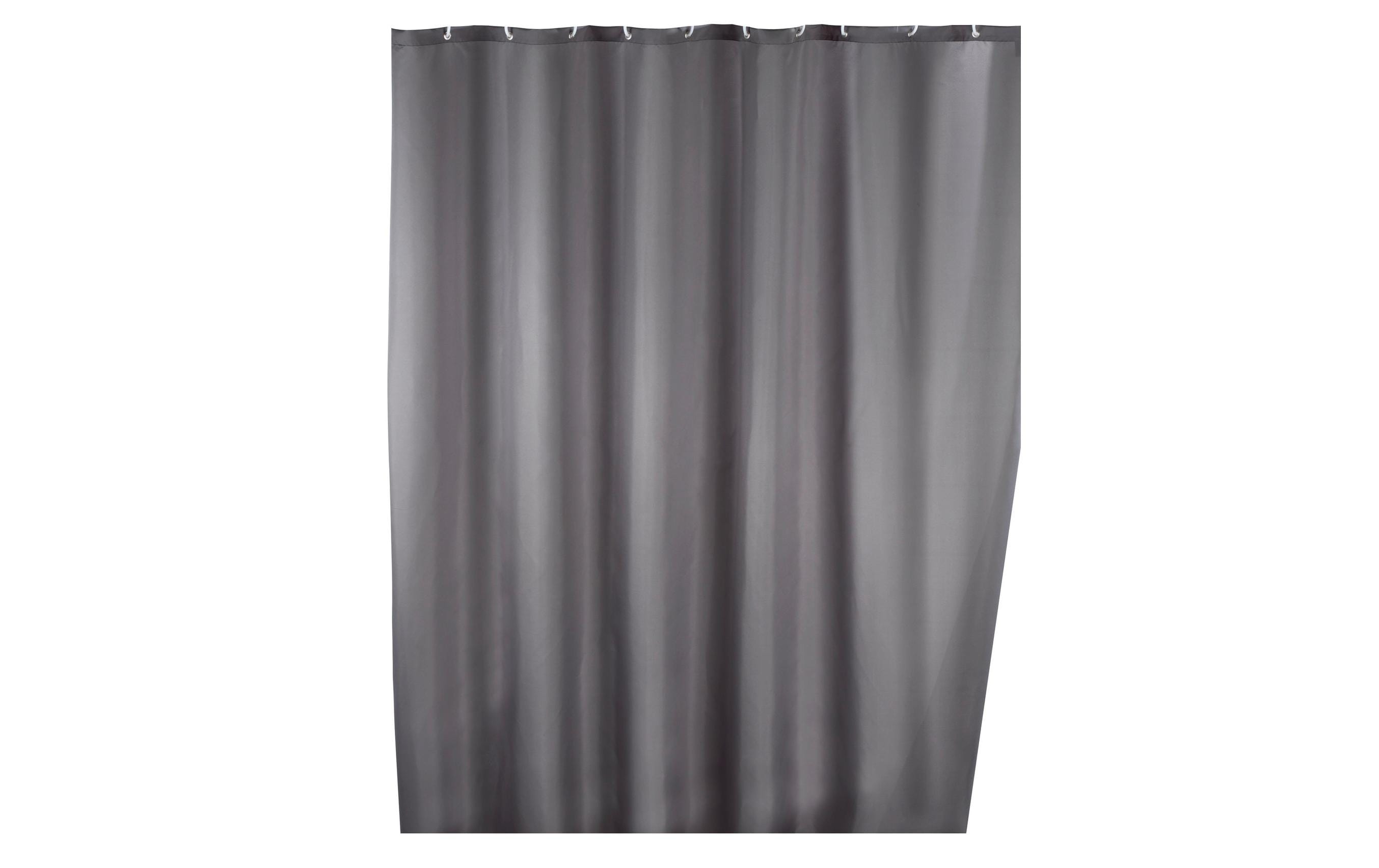 Wenko Duschvorhang Anti-Schimmel Grösse: 180x200, Polyester, Grau