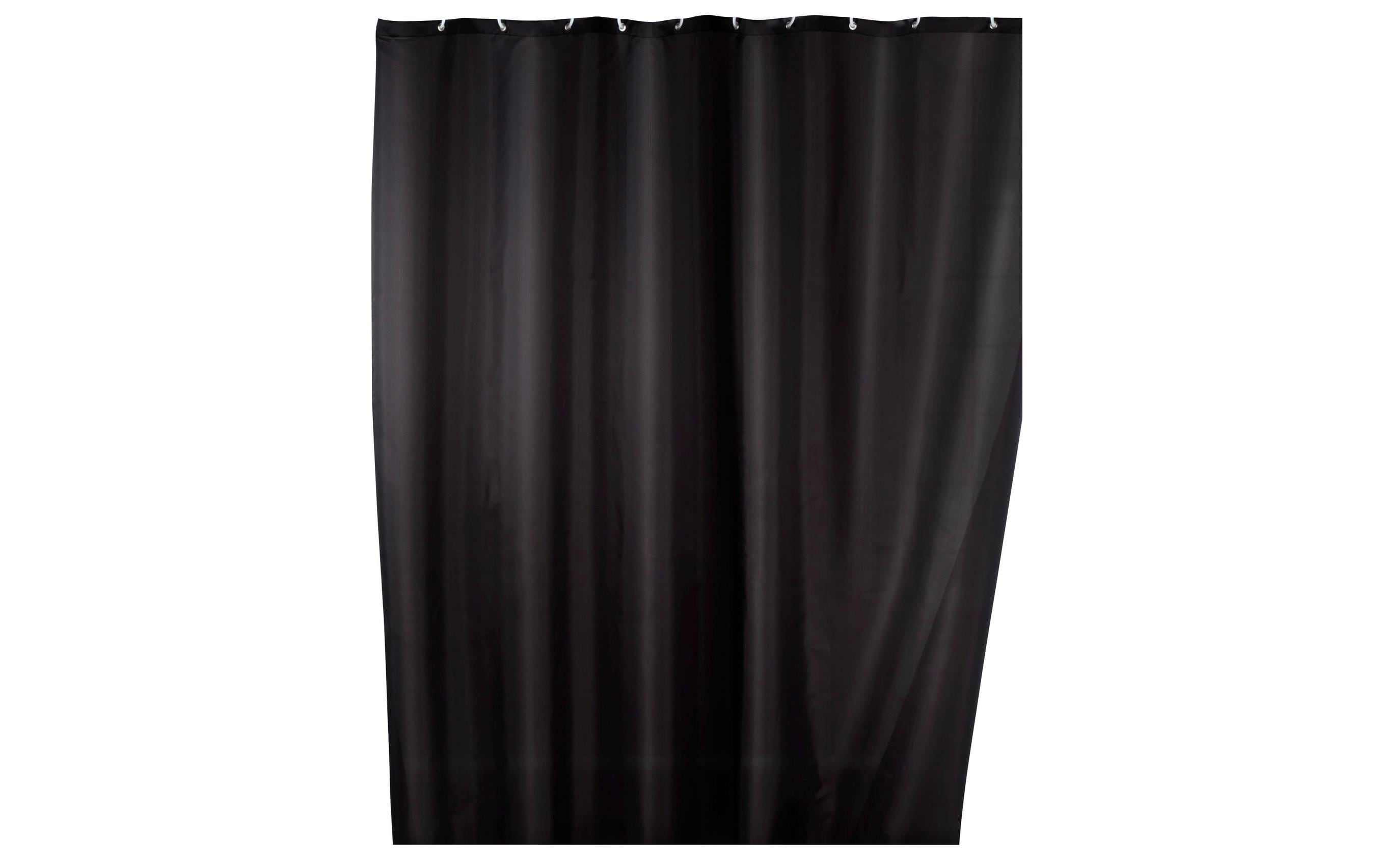 Wenko Duschvorhang Anti-Schimmel Grösse: 180x200, Polyester, Schwarz