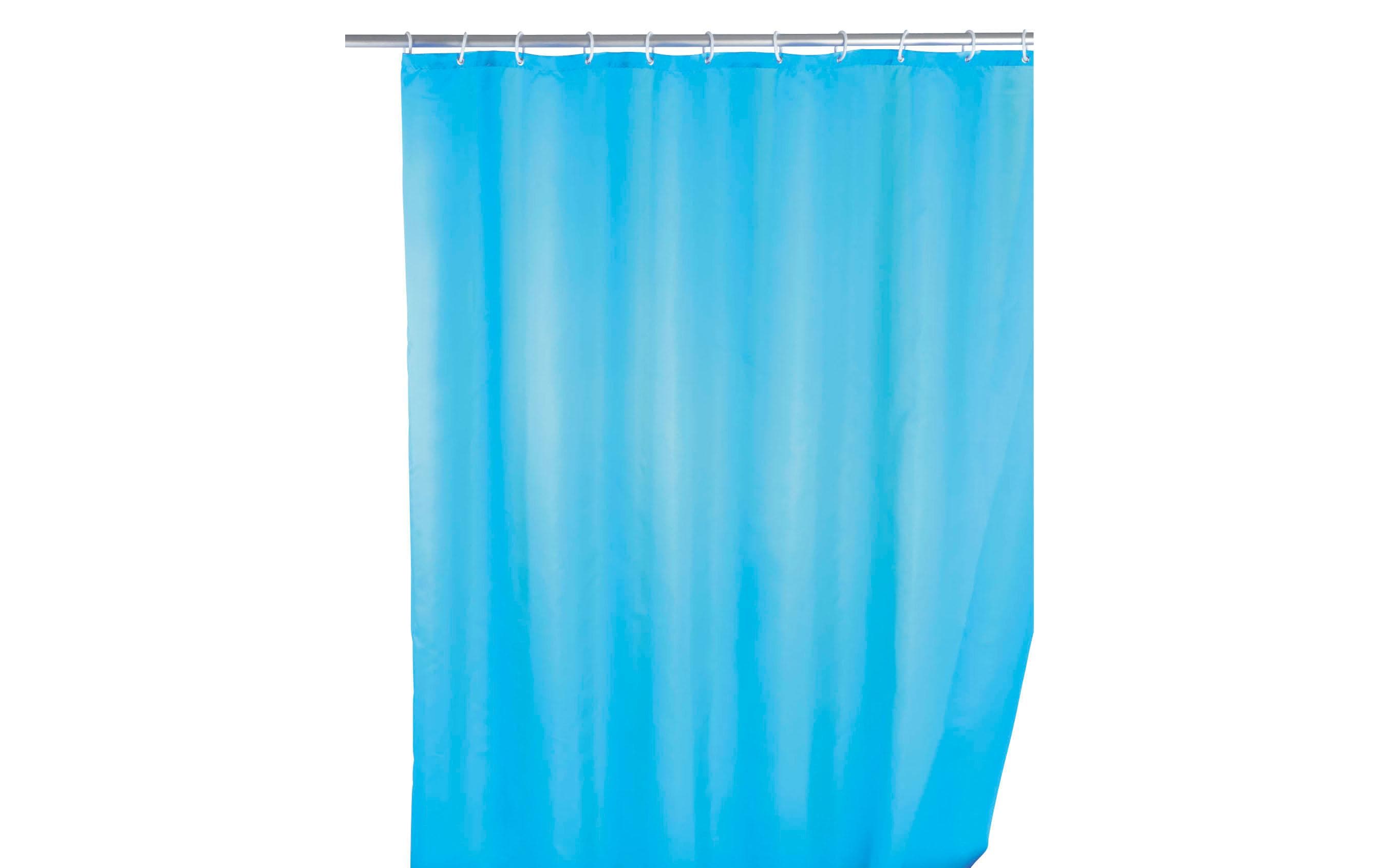Wenko Duschvorhang Anti-Schimmel Grösse: 180x200, Polyester, Blau