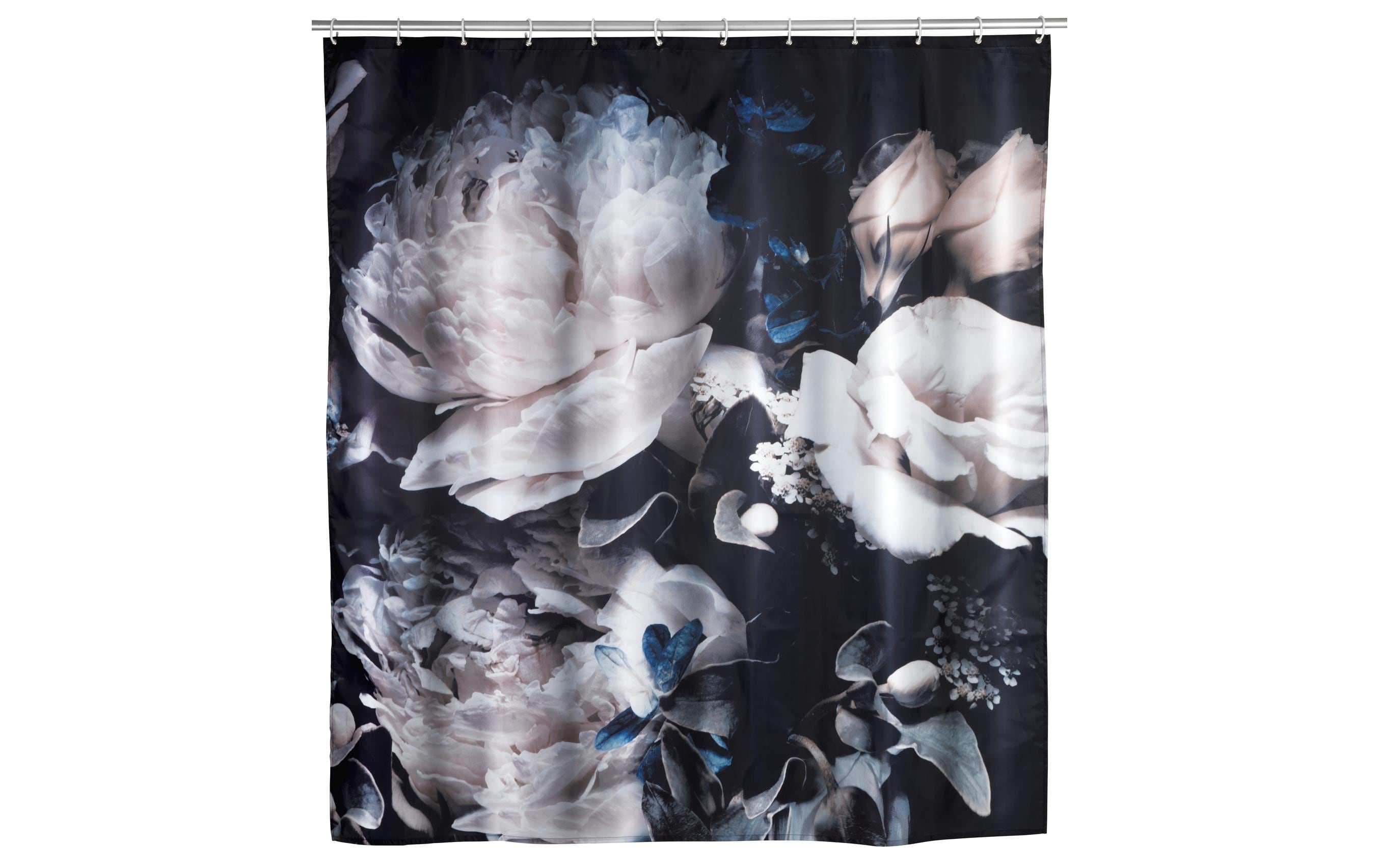 Wenko Duschvorhang Anti-Schimmel Grösse: 180x200, Polyester, Peony