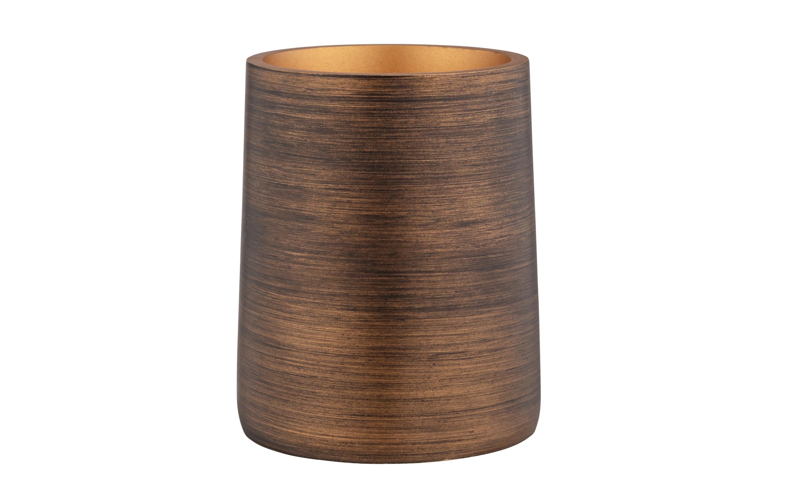 Wenko Zahnputzbecher Palena Polyresin, Bronze