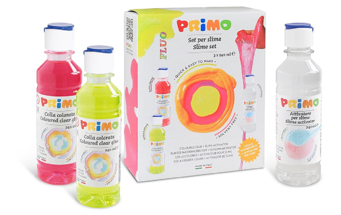 Slime Set fluo 2 Farben, 1 Aktivator