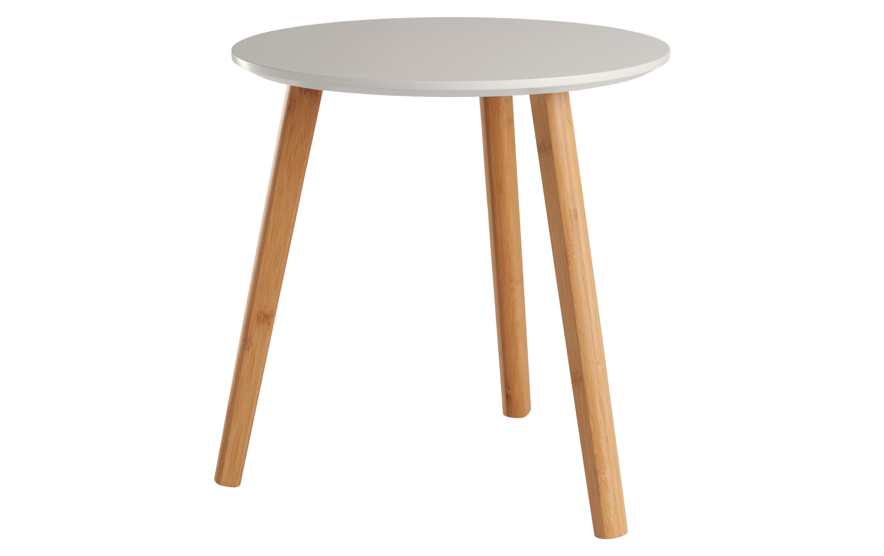 Schou Beistelltisch Steingrau MDF/Bambus, China, 40x40cm