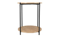 Schou Beistelltisch Braun Metall/MDF, China, Ø40H50cm