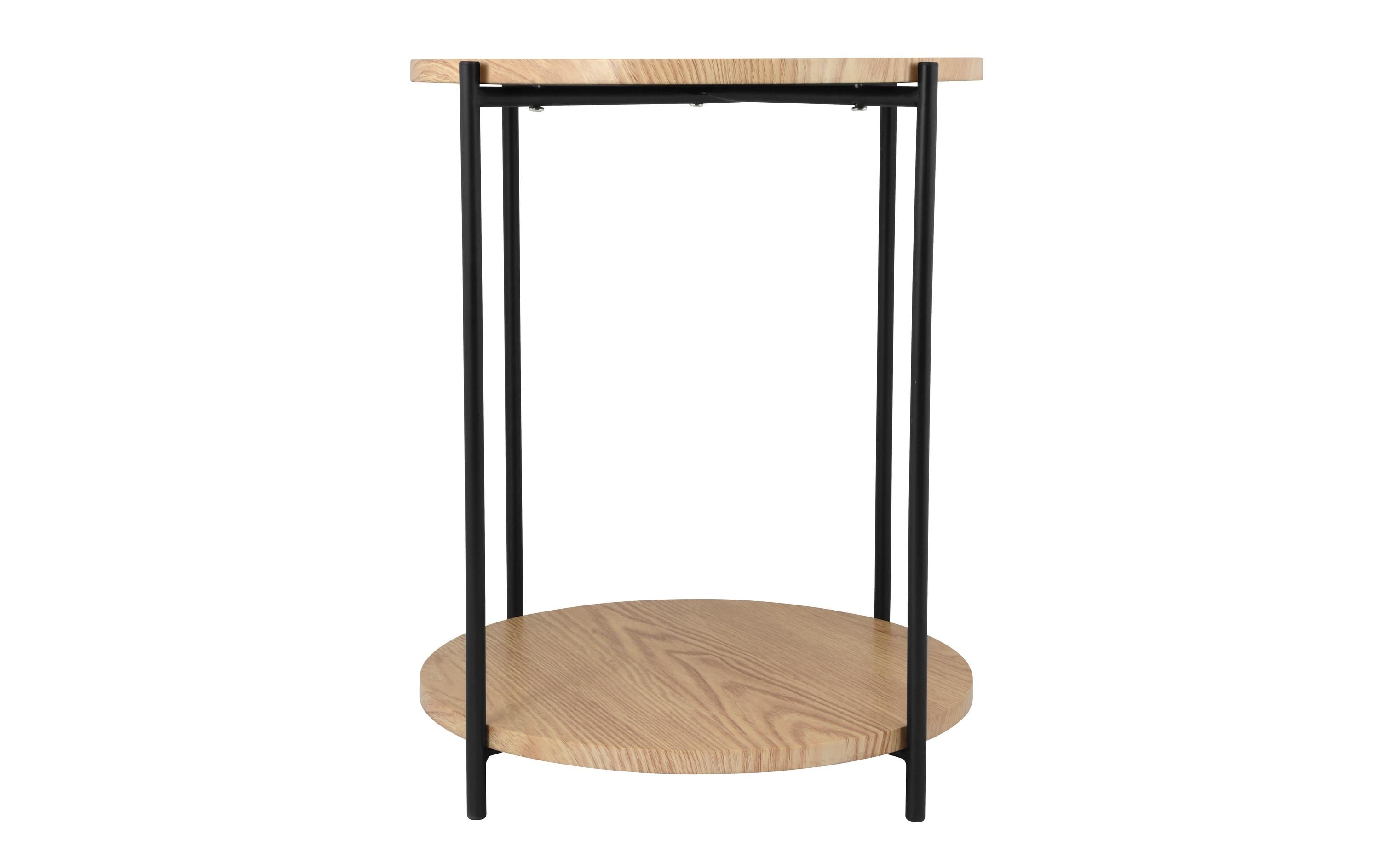 Schou Beistelltisch Braun Metall/MDF, China, Ø40H50cm