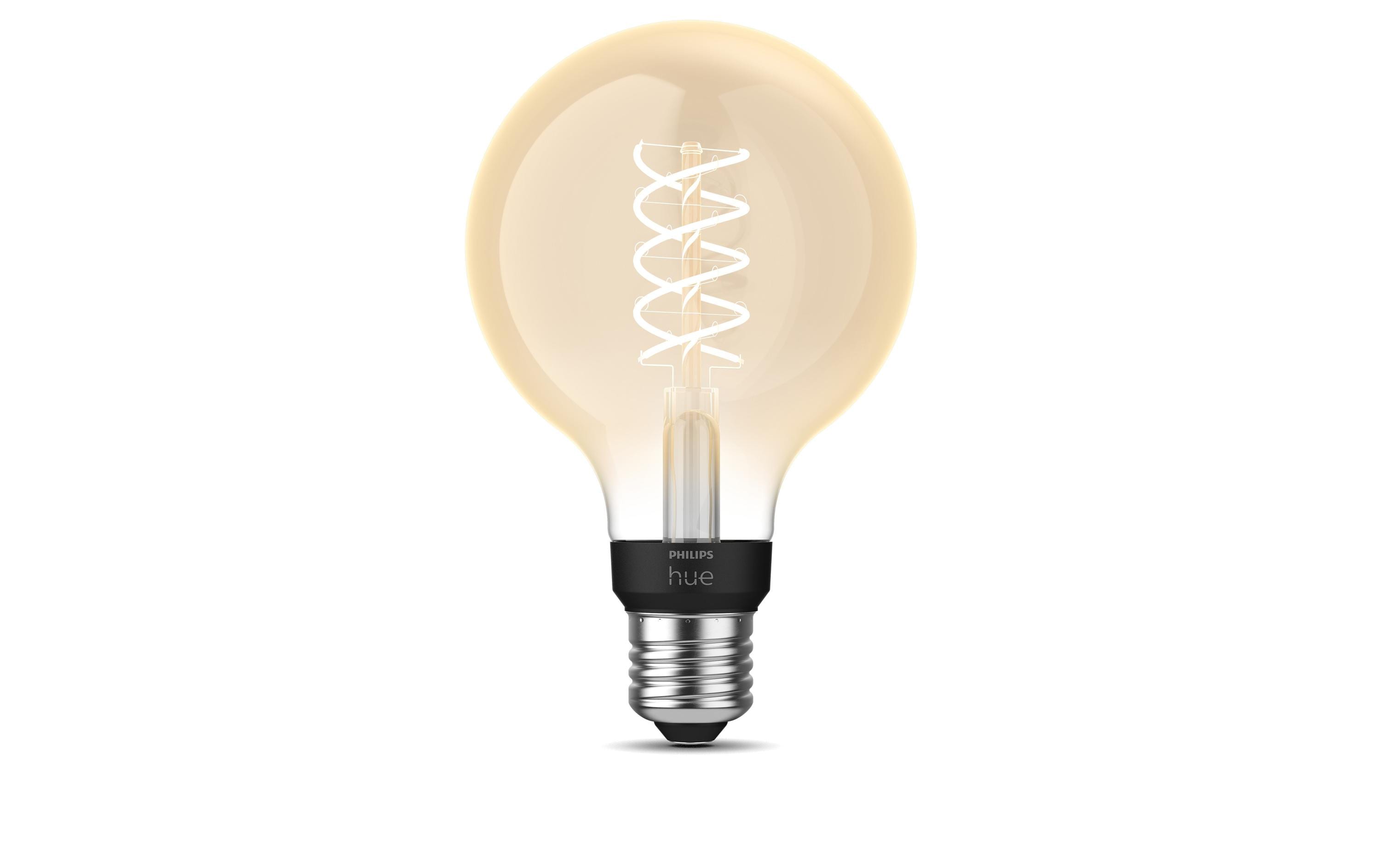 Philips Hue White E27 Filament, 550lm, Globe