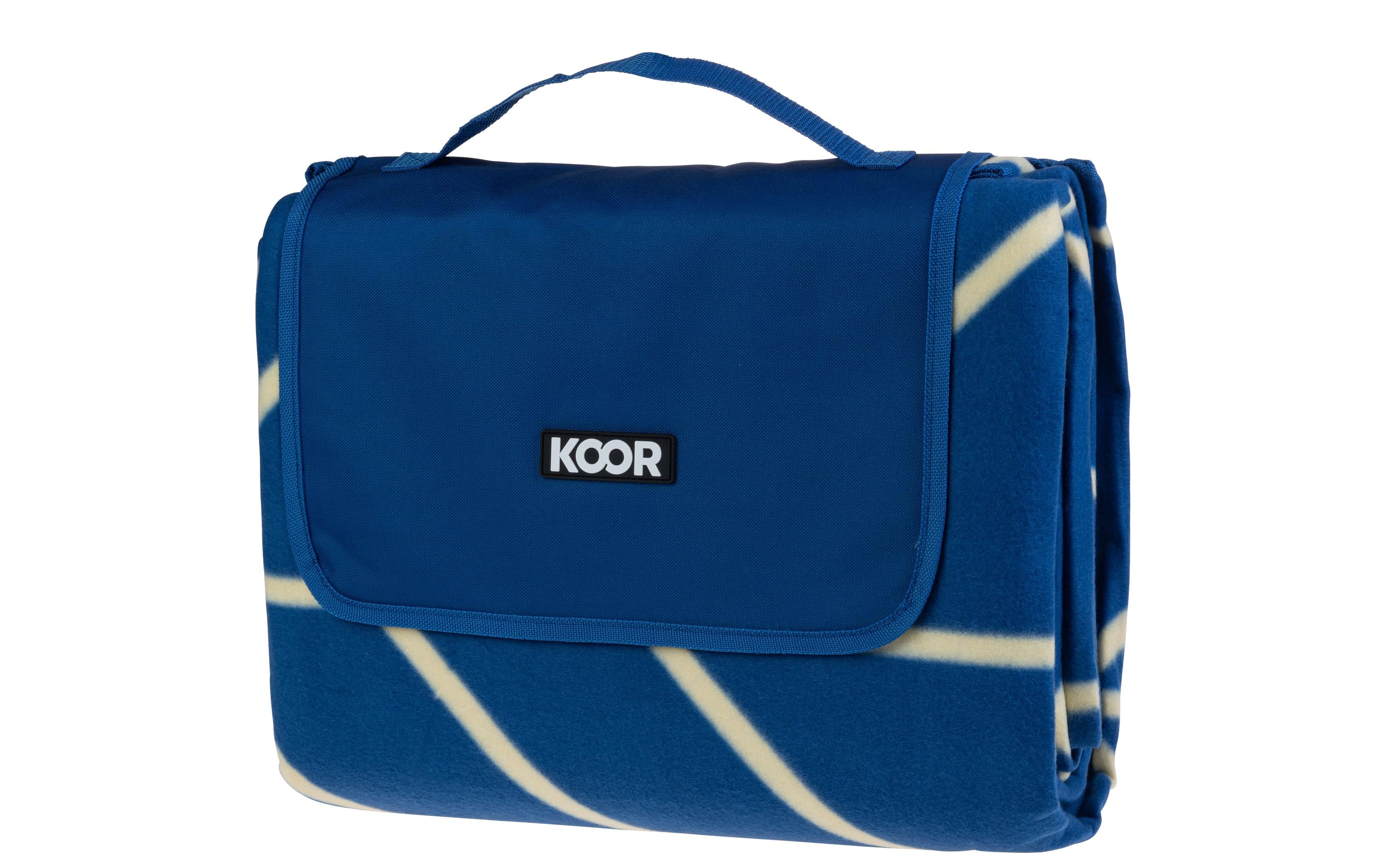 KOOR Picknickd. ONDA blau/beige 200x250 cm 200x250cm, 100% Polyester