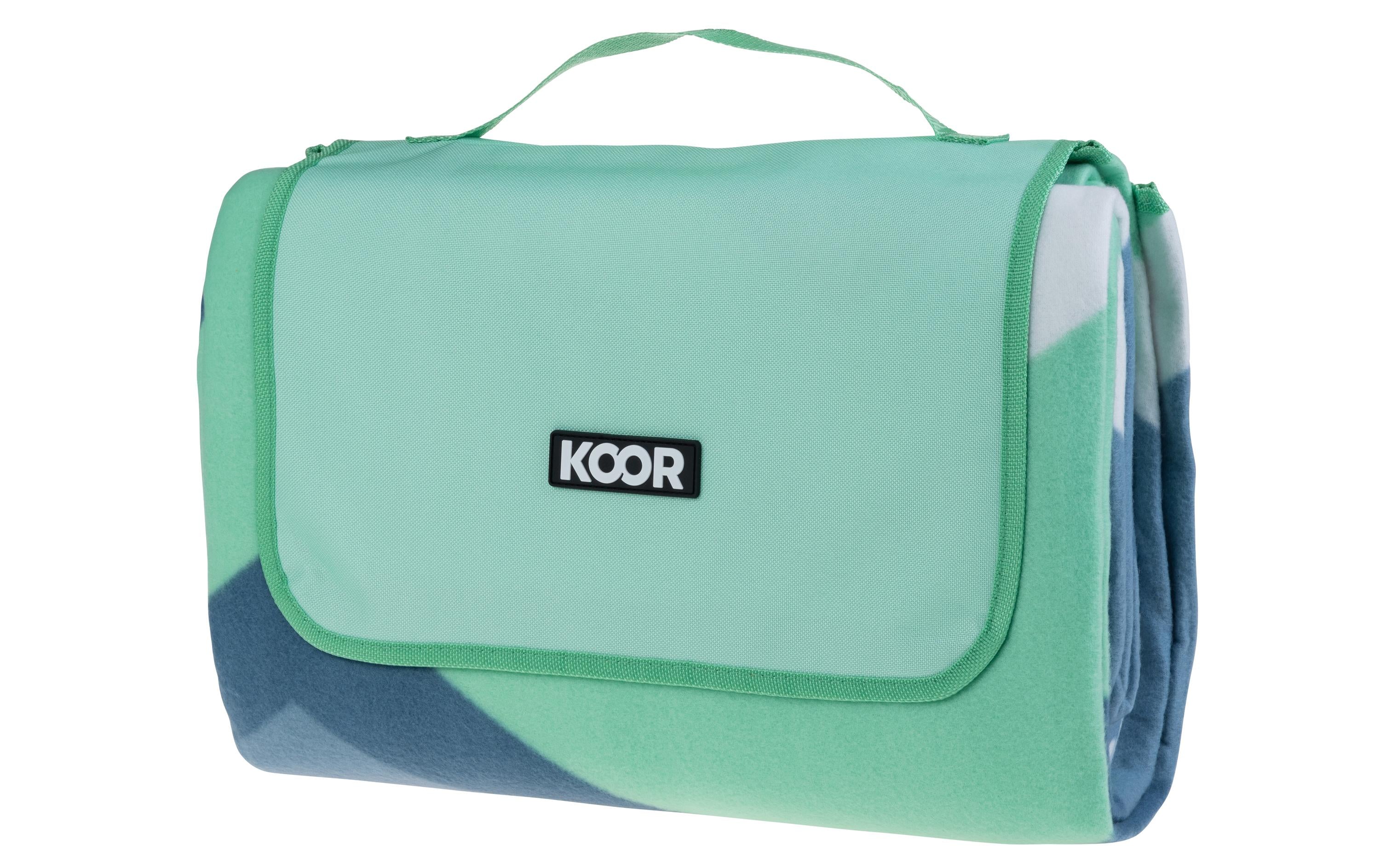 KOOR Picknickd. Monte grün/blau 200x200 cm 200x200cm, 100% Polyester