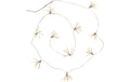 Star Trading Lichterkette Dew Drop Flower IP20, Warmweiss, Silber