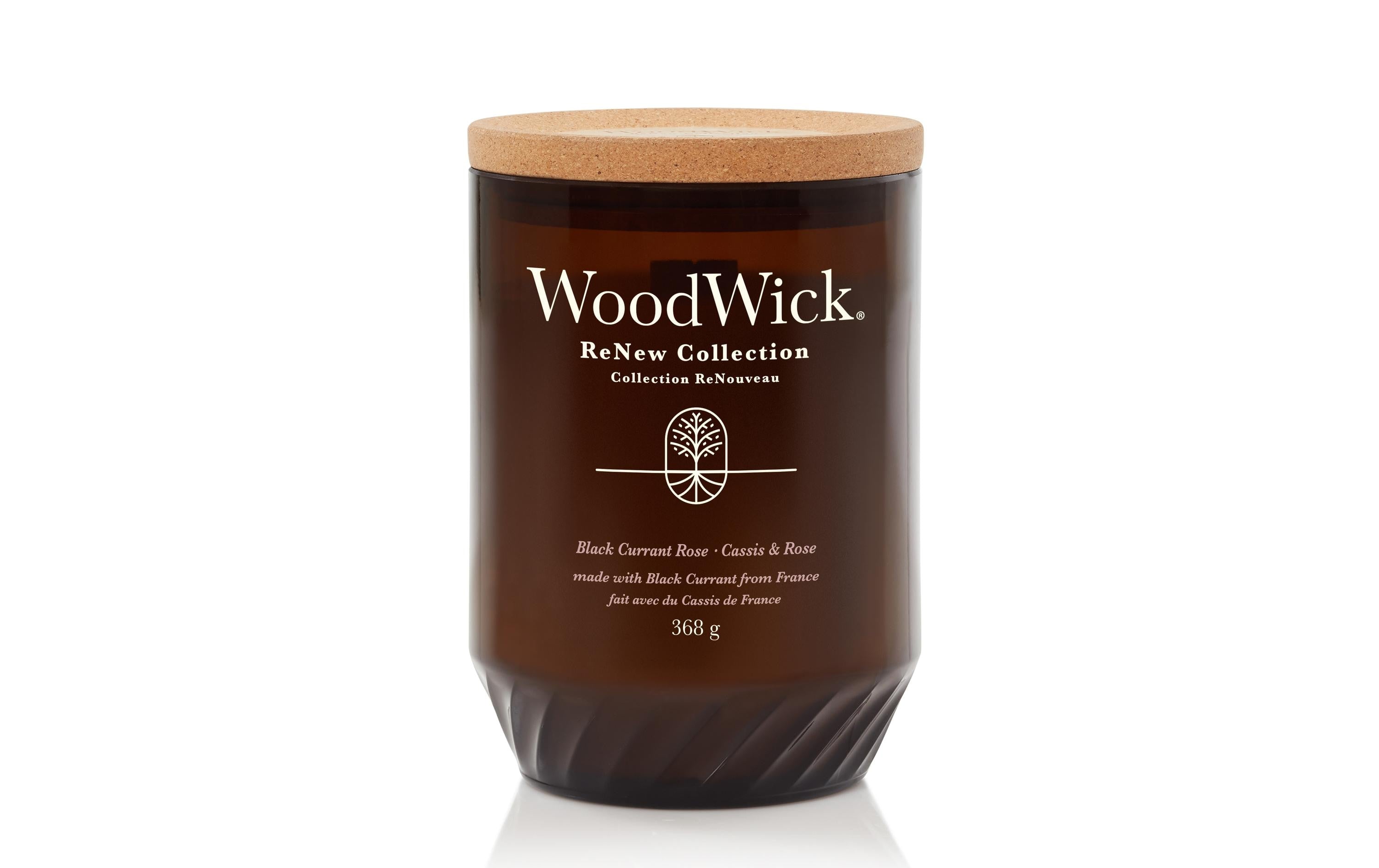Woodwick Black Currant & Rose ReNew Large Jar
