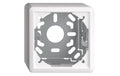 Feller EDIZIOdue Sockel 54mm, AP Kappe mit Befestigungsbügel, weiss