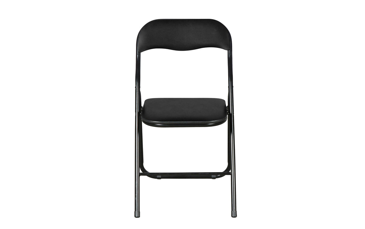 Schou Klappstuhl Schwarz Metall, 44x45x78cm, 100kg belastbar