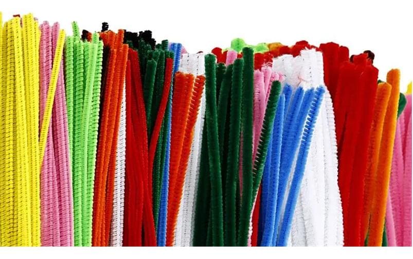 Creativ Company Chenilledraht 4 + 6 + 9 mm 700 Stück, diverse Farben
