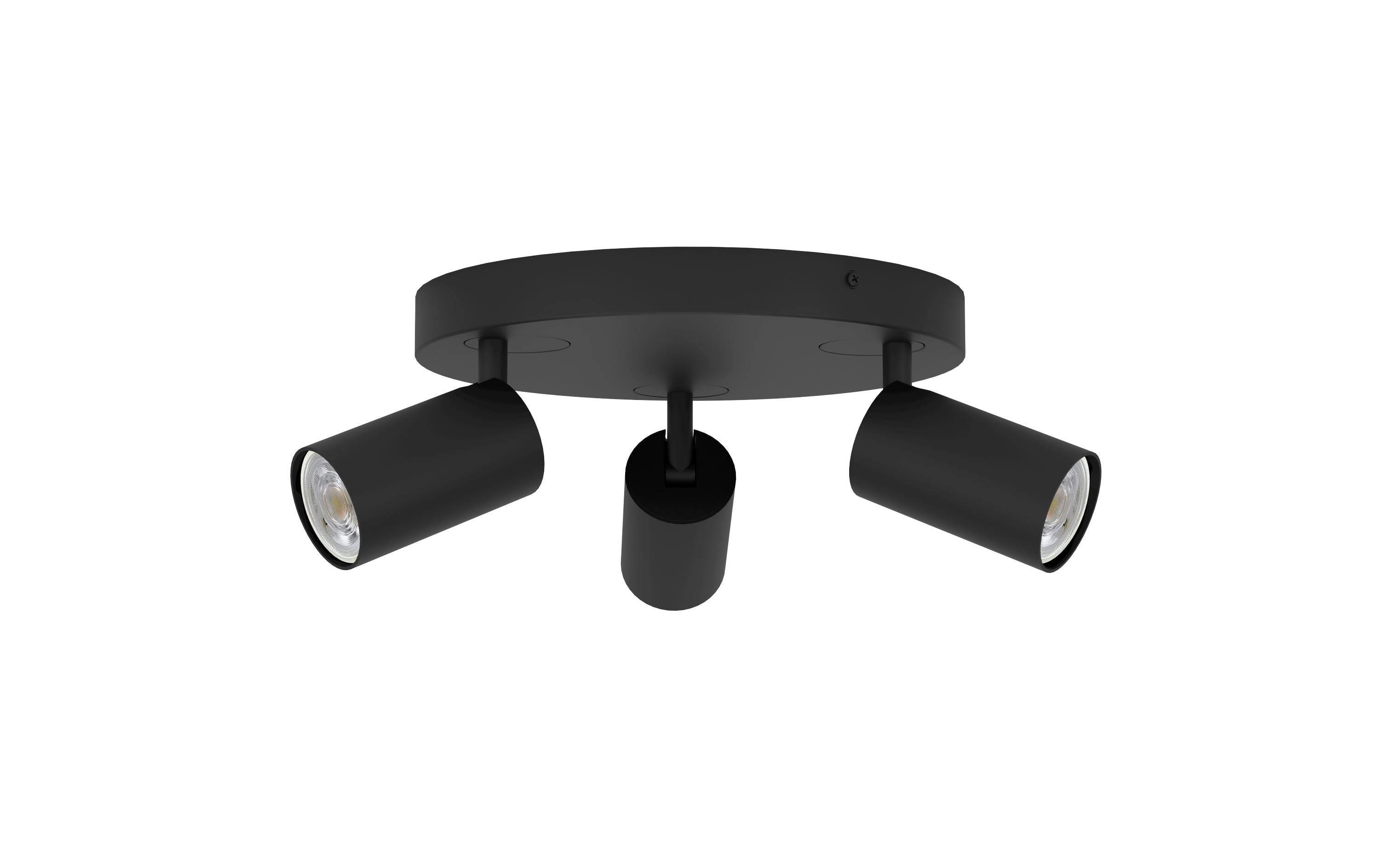 EGLO TELIMBELA-Z Spot schwarz inkl. 3x GU10 4,9W, dimmbar