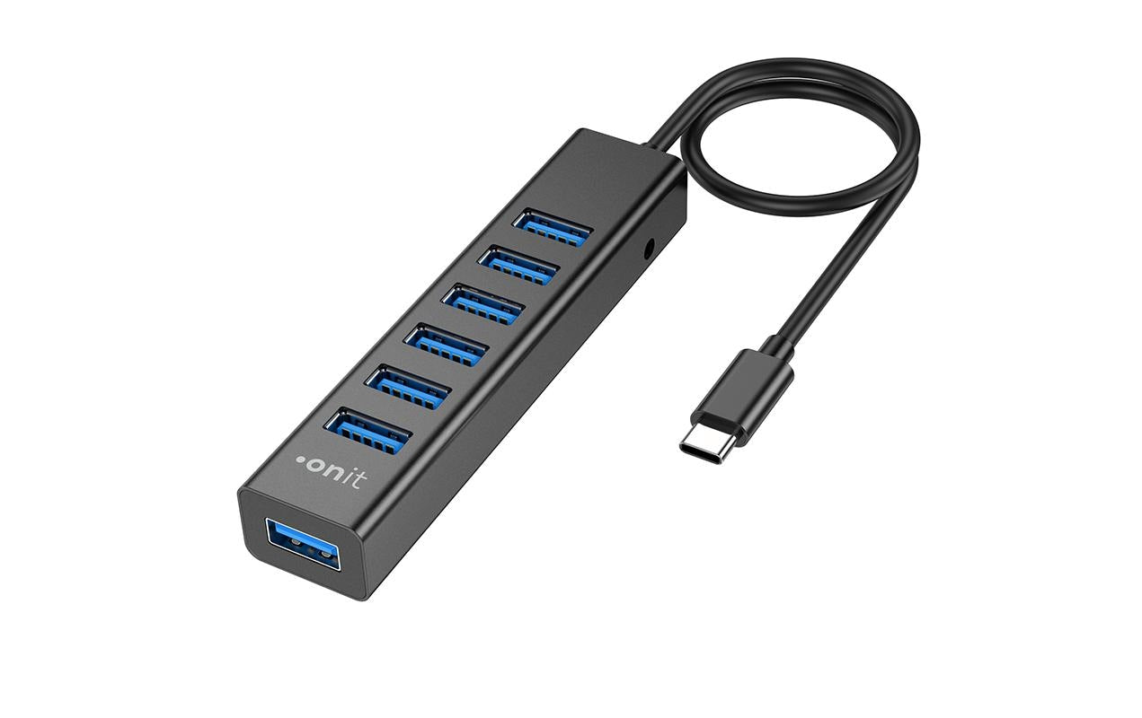 onit Type-C USB-Hub 7x USB 3.0 Type A / 1x DC