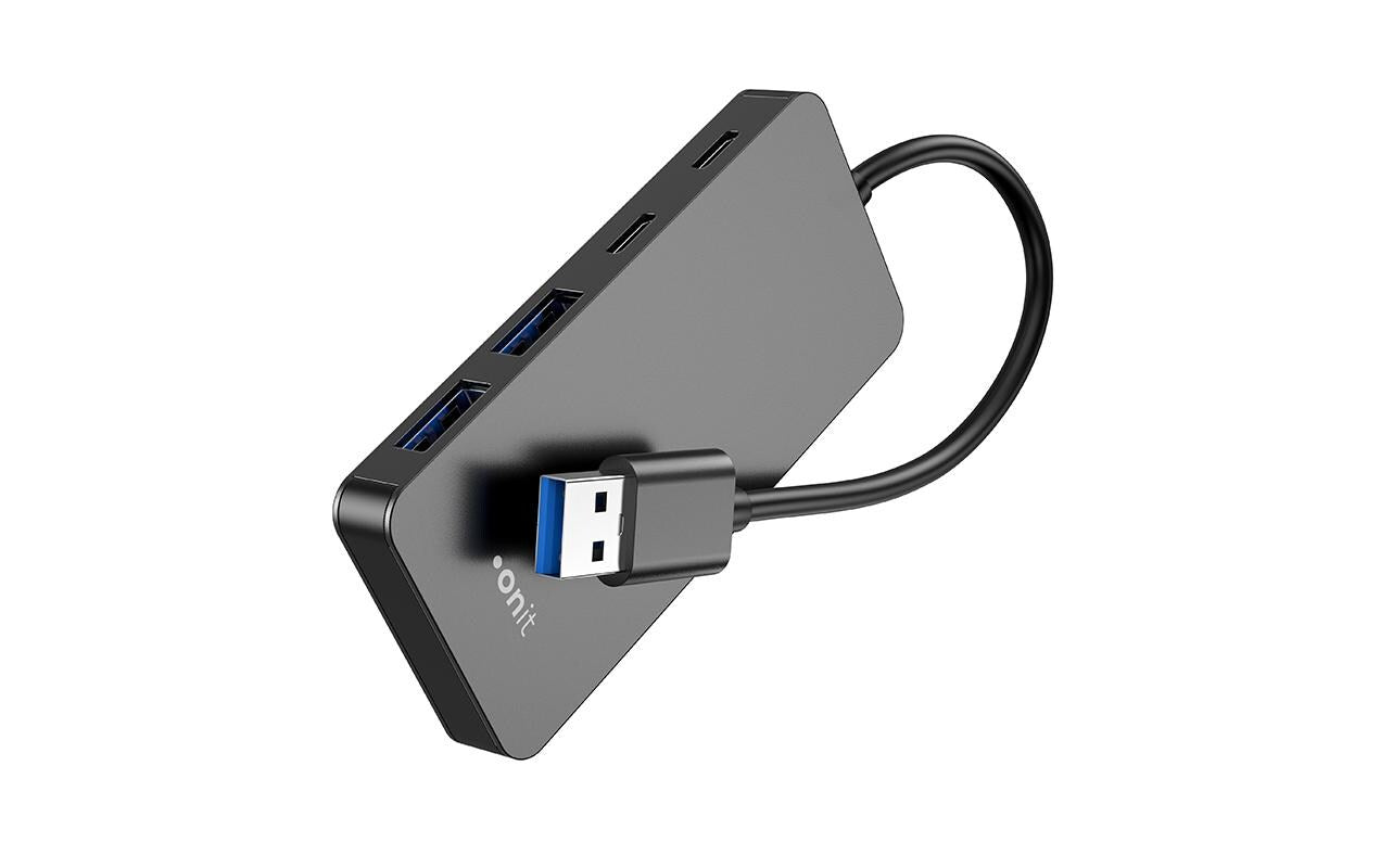 onit Type-A USB-Hub 2x USB 3.0 Type A / 2x USB-C / 1x DC