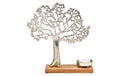 G. Wurm Teelichthalter Baum Mangoholz/Metall, 31x33x8cm