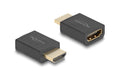 Delock Adapter HDMI Stecker zu Buchse 8K 60Hz, schwarz