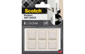 Schutzpuffer  transparent, 21mm x 21mm Scotch Elastikpuffer Bumpons