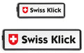 SWISS KLICK Nummernrahmen Langformat SET Schwarz, 8x30 + 11x51cm