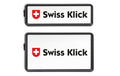 SWISS KLICK Nummernrahmen Hochformat SET Schwarz, 8x30 + 16x30cm
