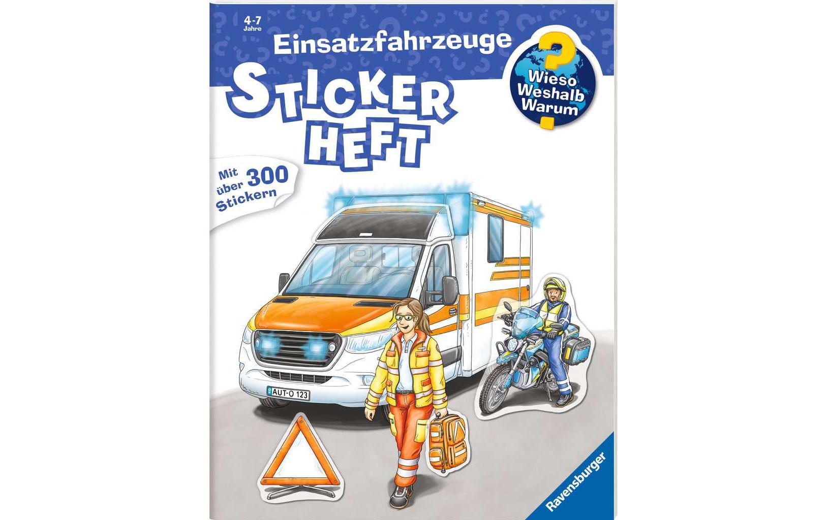 WWW Stickerheft: Einsatzfahrzeuge ab 4 Jahren