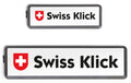 SWISS KLICK Nummernrahmen Langformat SET Carbon Look, 8x30 + 11x51cm
