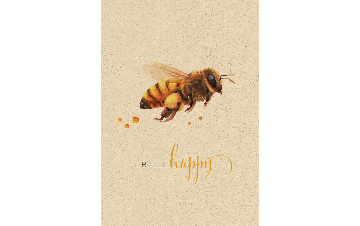 Bu Natur Verlag Ereigniskarte Bee Happy, 12.2 x 17.5 cm