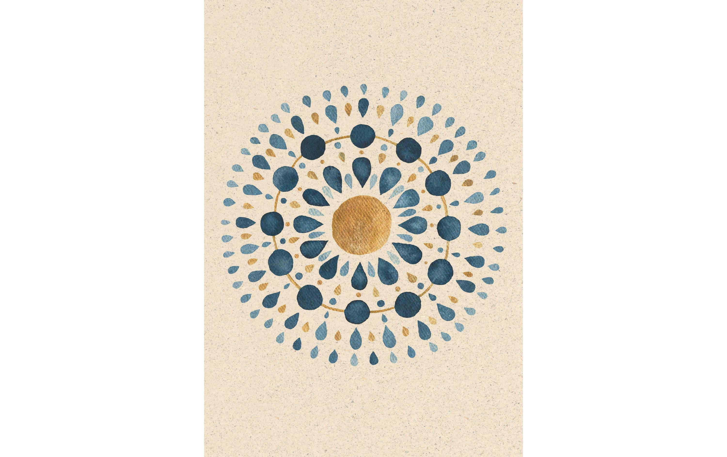 Bu Natur Verlag Ereigniskarte Mandala, 12.2 x 17.5 cm