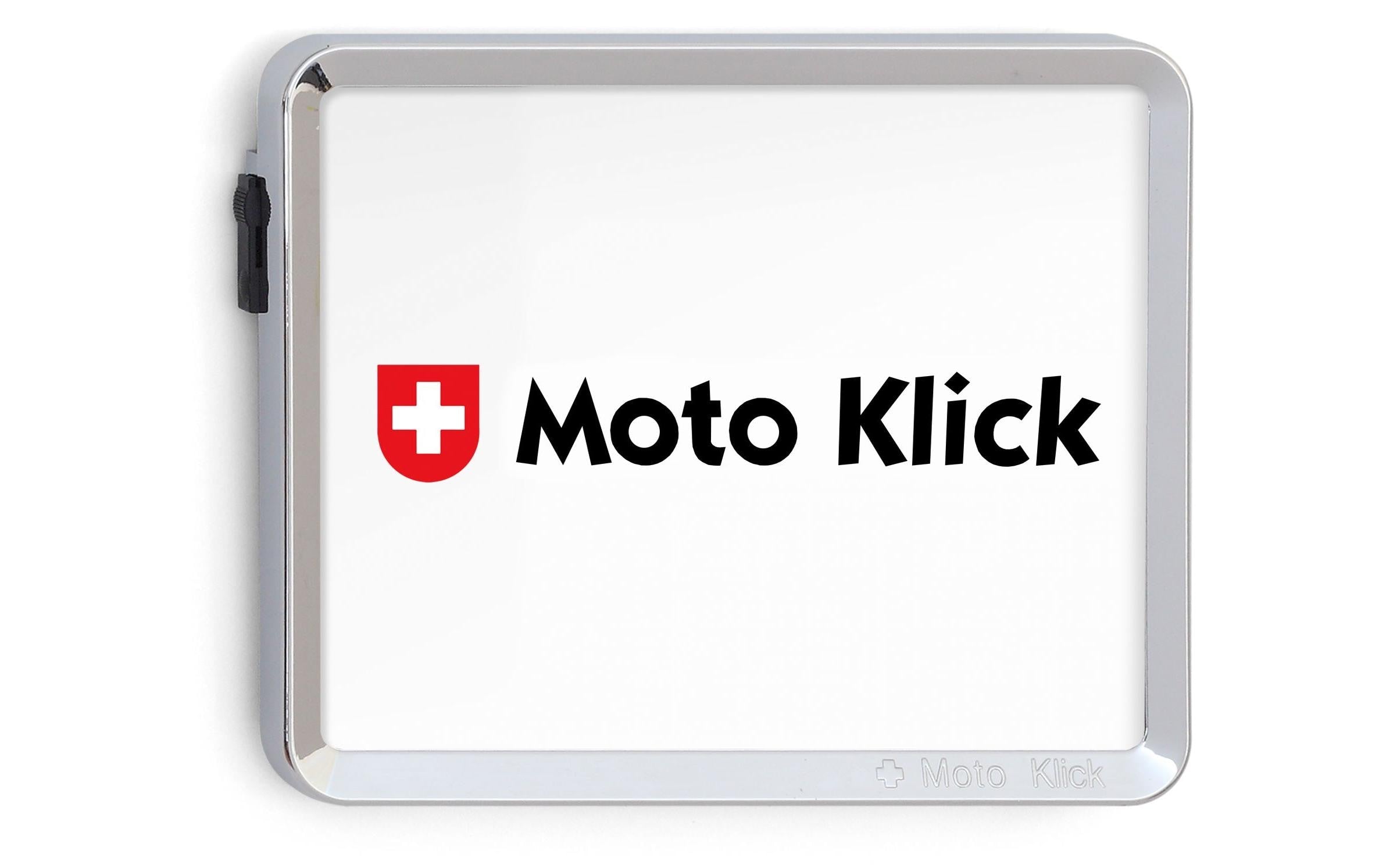 MOTO KLICK Nummernrahmen hinten Chrom glanz