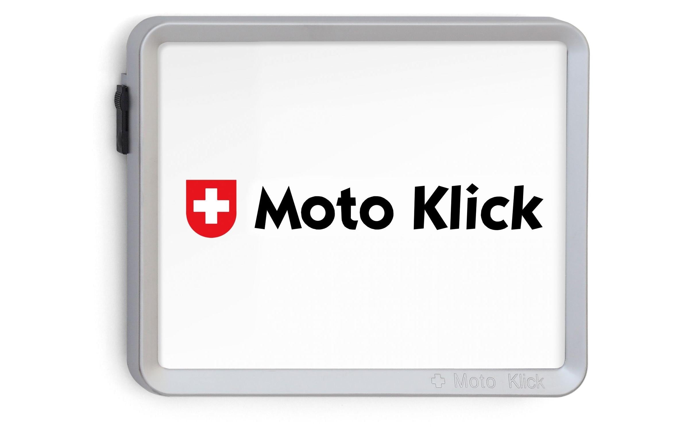 MOTO KLICK Nummernrahmen hinten Chrom matt
