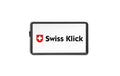 SWISS KLICK Nummernrahmen hinten, schwarz Hochformat 16x30cm