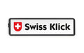 SWISS KLICK Nummernrahmen hinten Schwarz Langformat 11x51cm