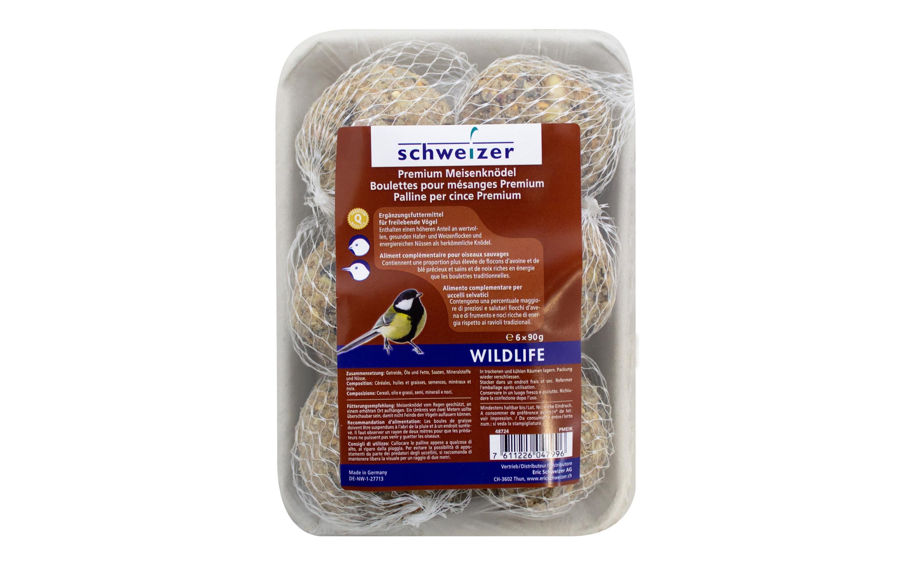 Eric Schweizer Premium Meisenknödel 6x90 g mit Netz