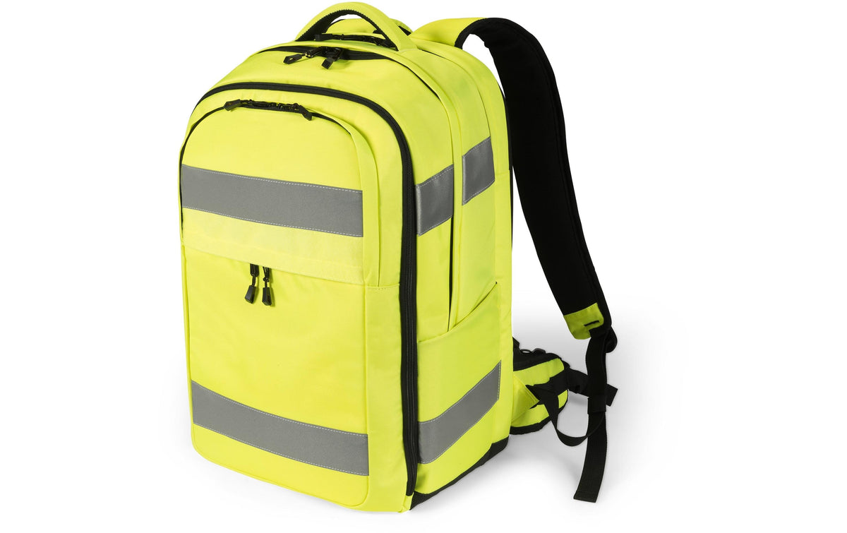 DICOTA Rucksack HI-VIS 32-38 Liter P20471-04 gelb, 15.6"-17", 600D rPET
