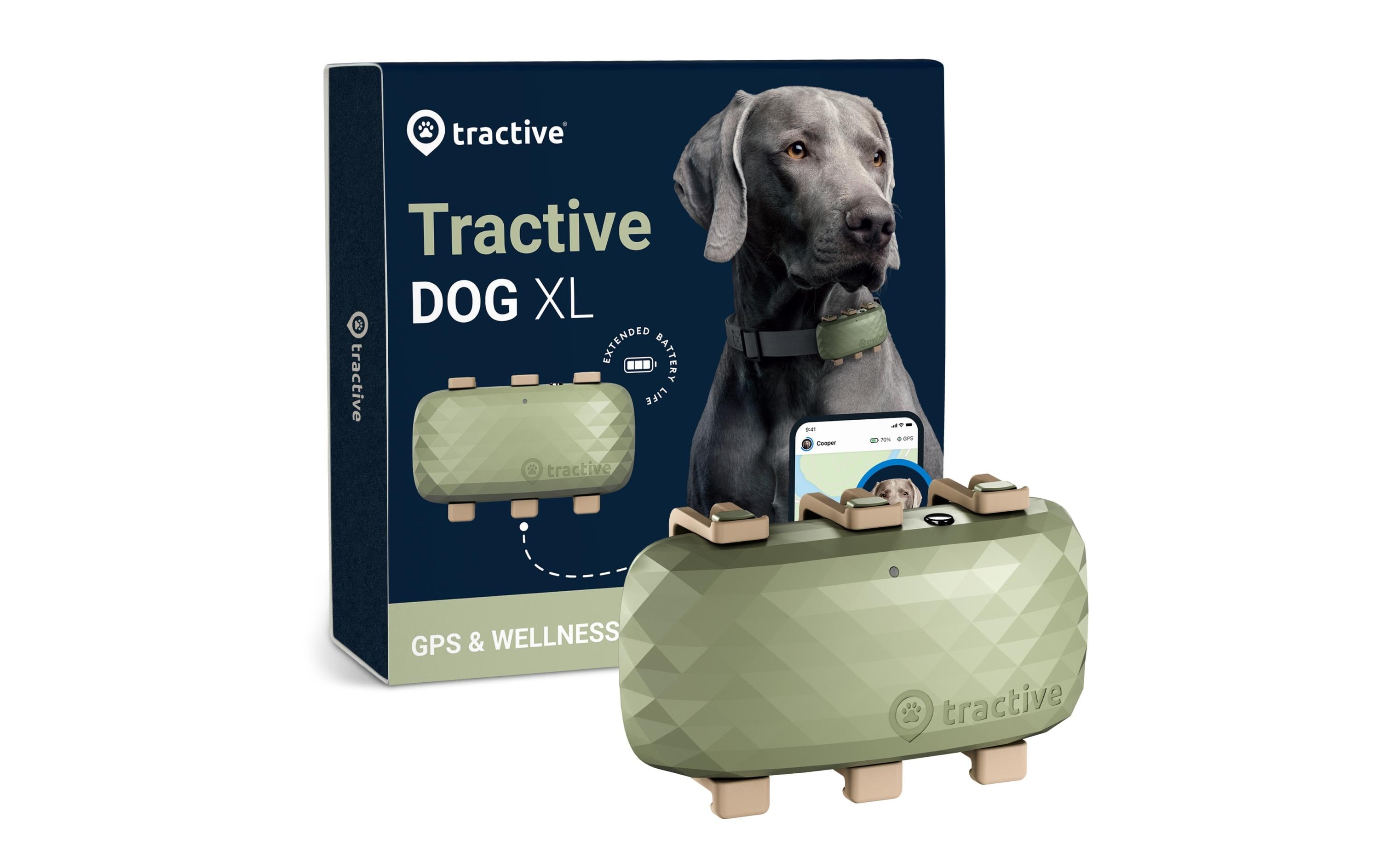 Tractive Hunde Tracker GPS DOG XL grün