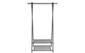 Songmics Kleiderständer Schwarz, Metall 87.5x155x41 cm (BxHxT),Traglast verschieden