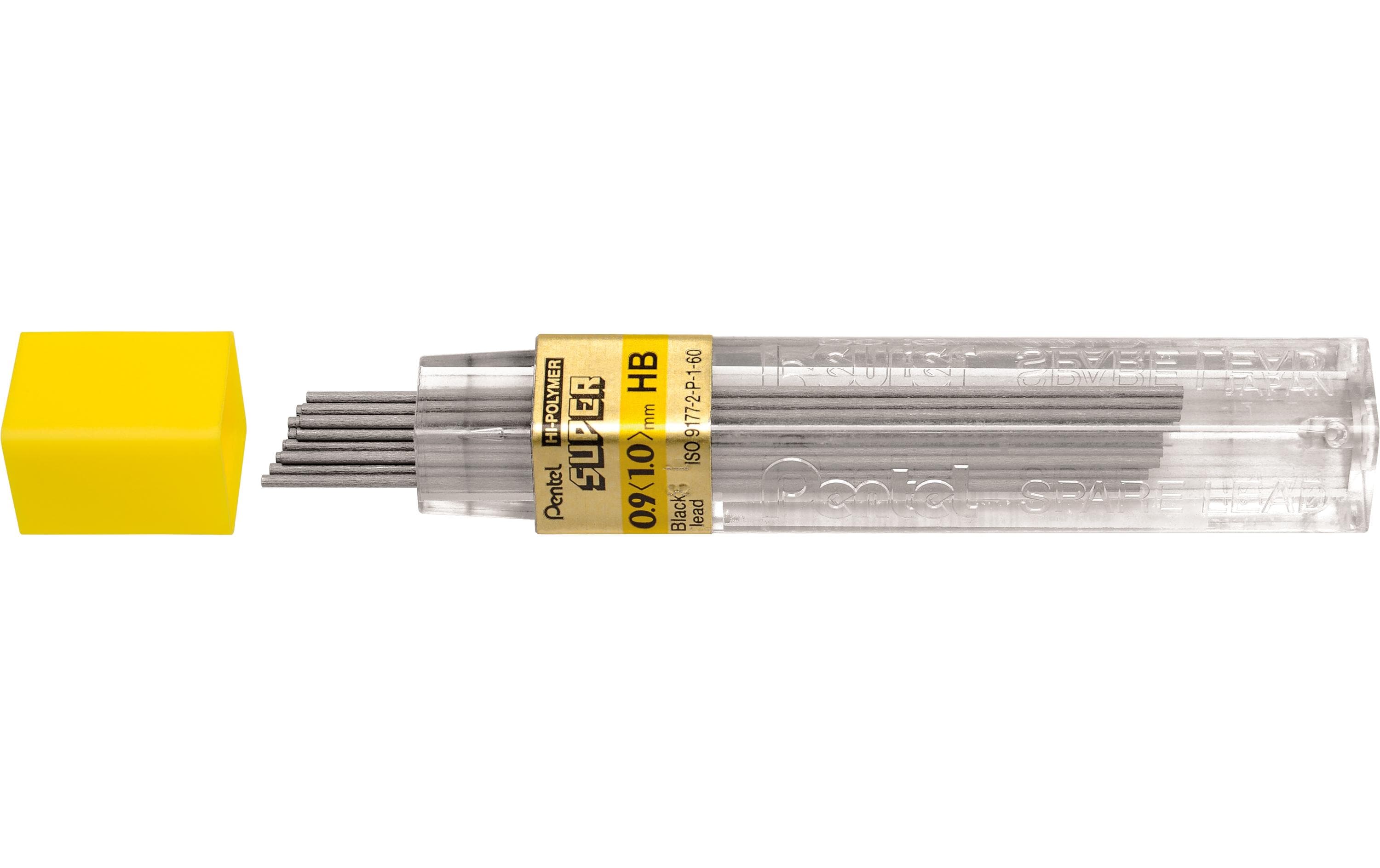Pentel Minen Hi-Polymer Super 0,9 mm, HB, Dose mit 15 Minen