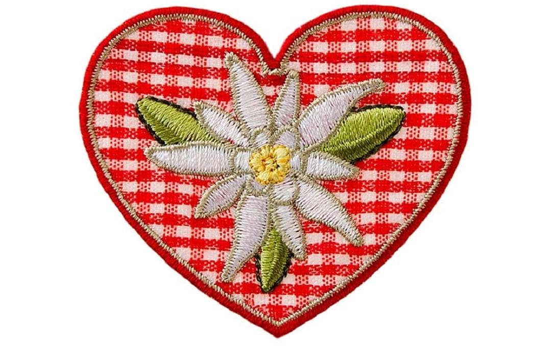Monoquick Aufbügelbild Midi Karo Edelweiss