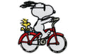 Monoquick Aufbügelbild Midi Peanuts Snoopy Fahrrad