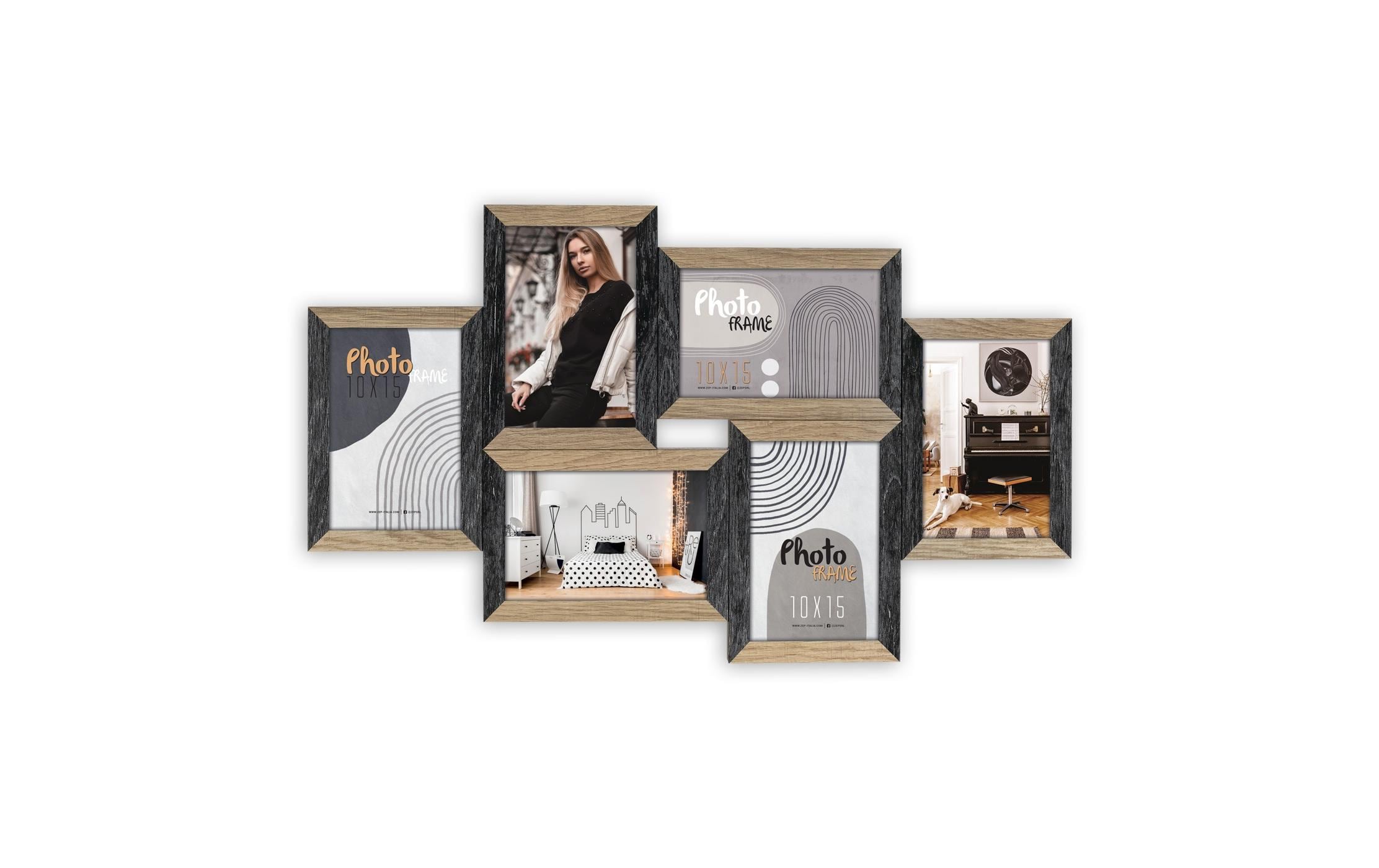 Zep Bilderrahmen Vercelli Schwarz Rahmenformat: 32x53.5x2.5cm, MDF